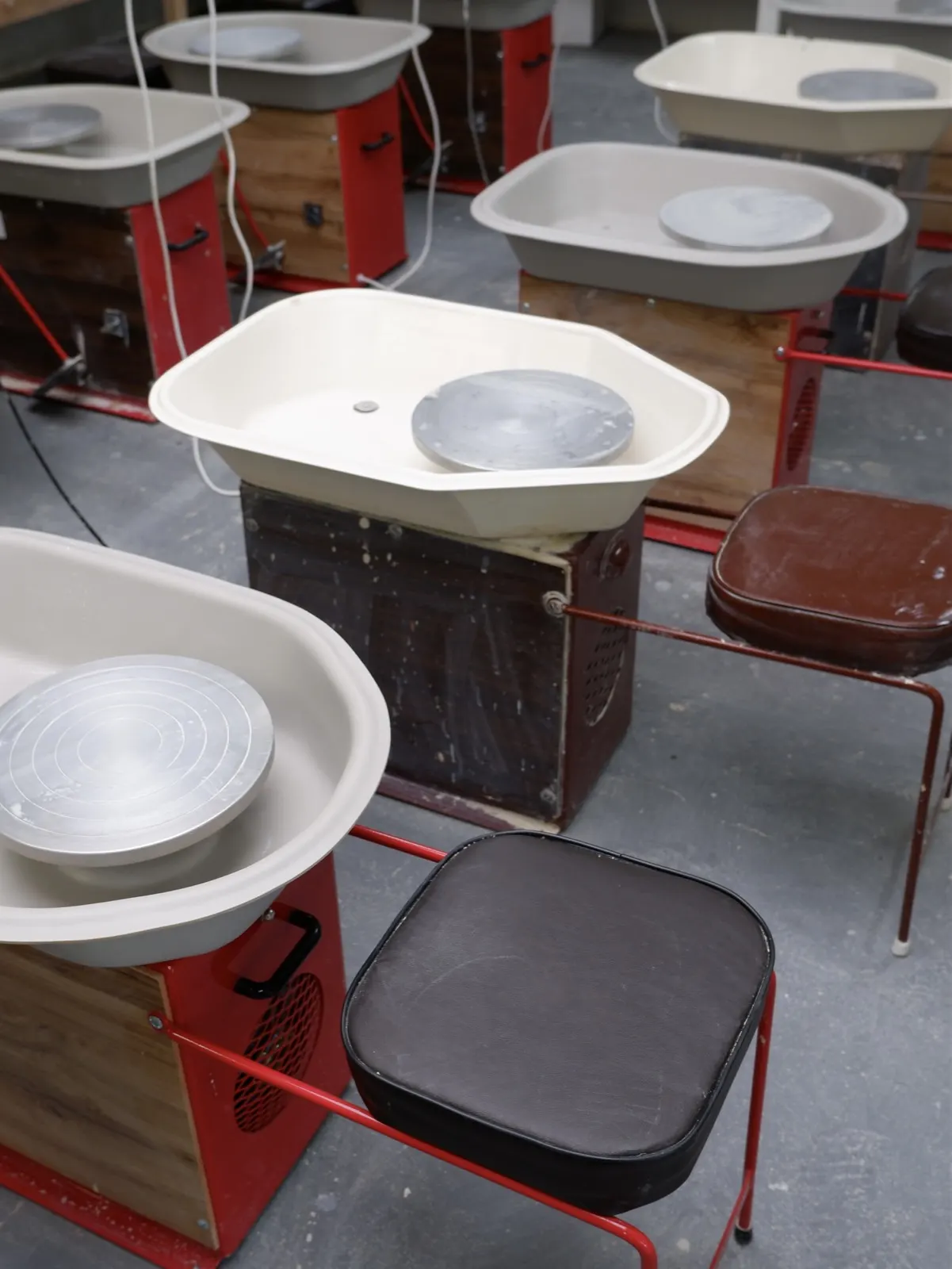 Bowls and vessels grouped on a table